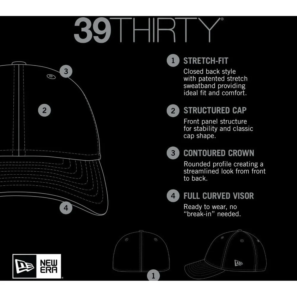 New Era Navy/Red Atlanta Braves MLB Team Classic Home 39THIRTY Flex Hat‎ M/L